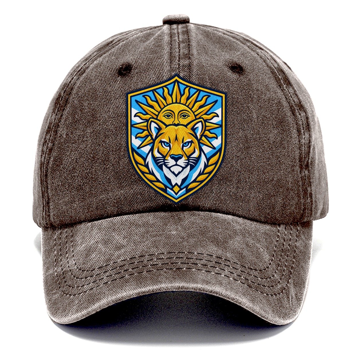 Argentina Minimal Emblem Country Logos Classic Cap – Brown