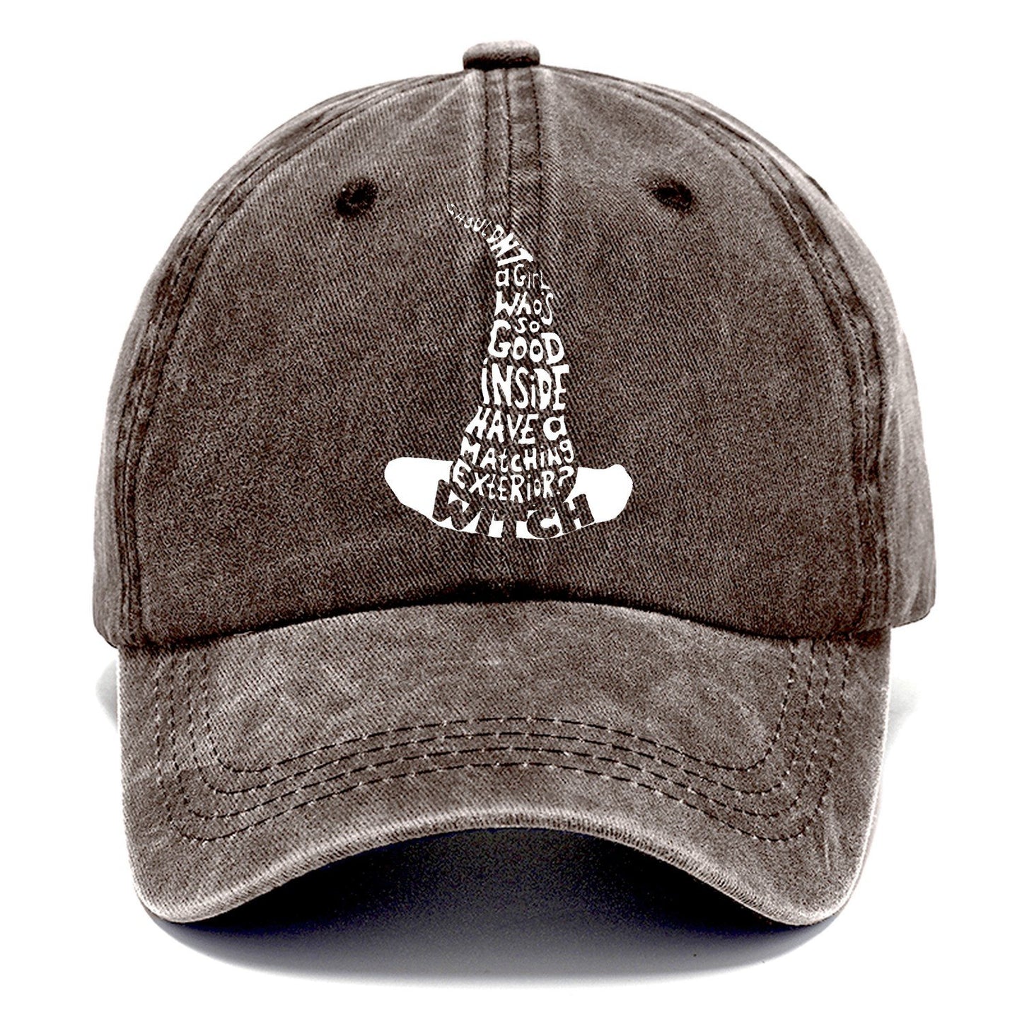 Shouldnt Girl Witch Classic Cap – Brown