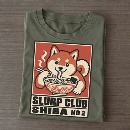 Shiba Miso Slurp Club Classic T-shirt – Army Green