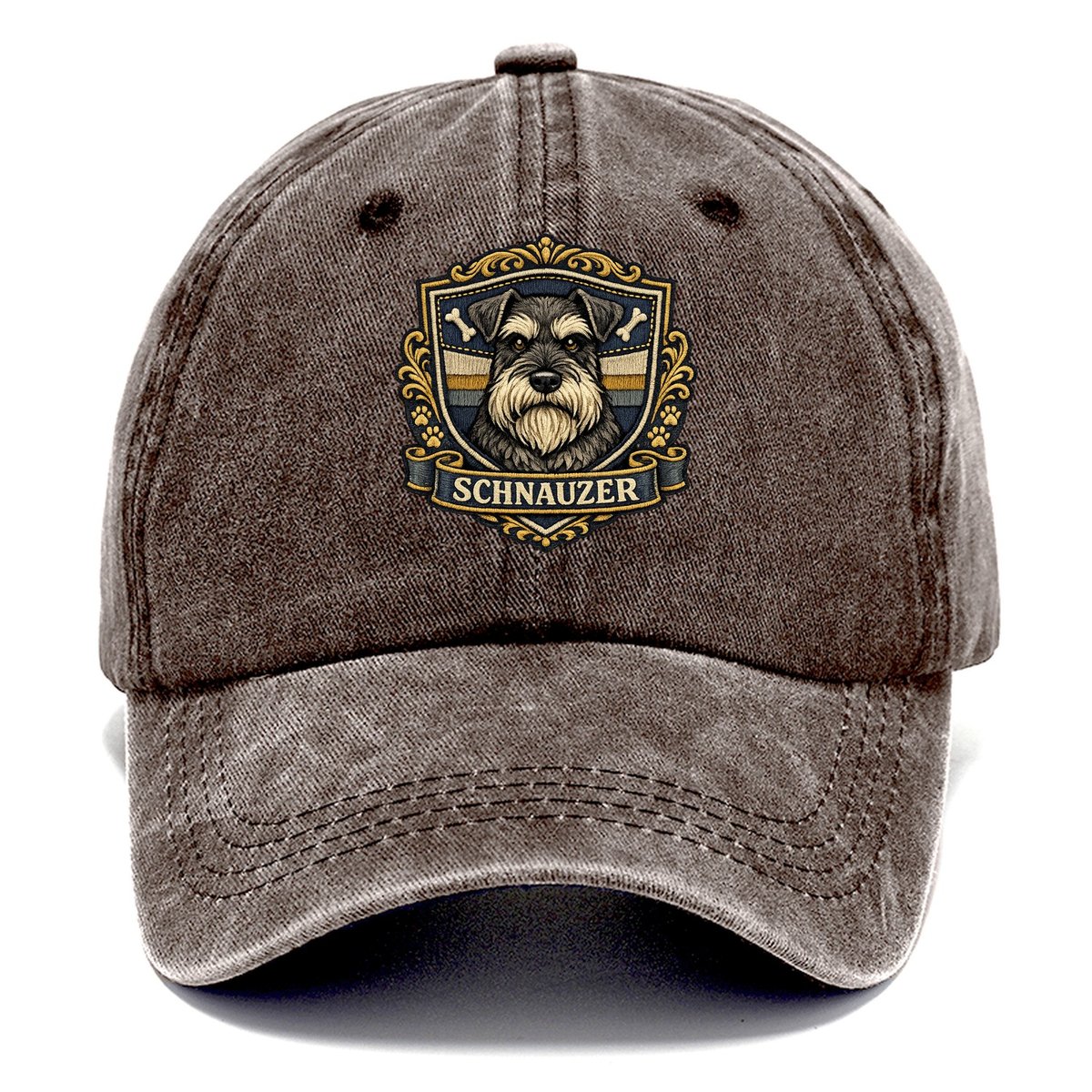 Inked Schnauzer Classic Cap – Brown