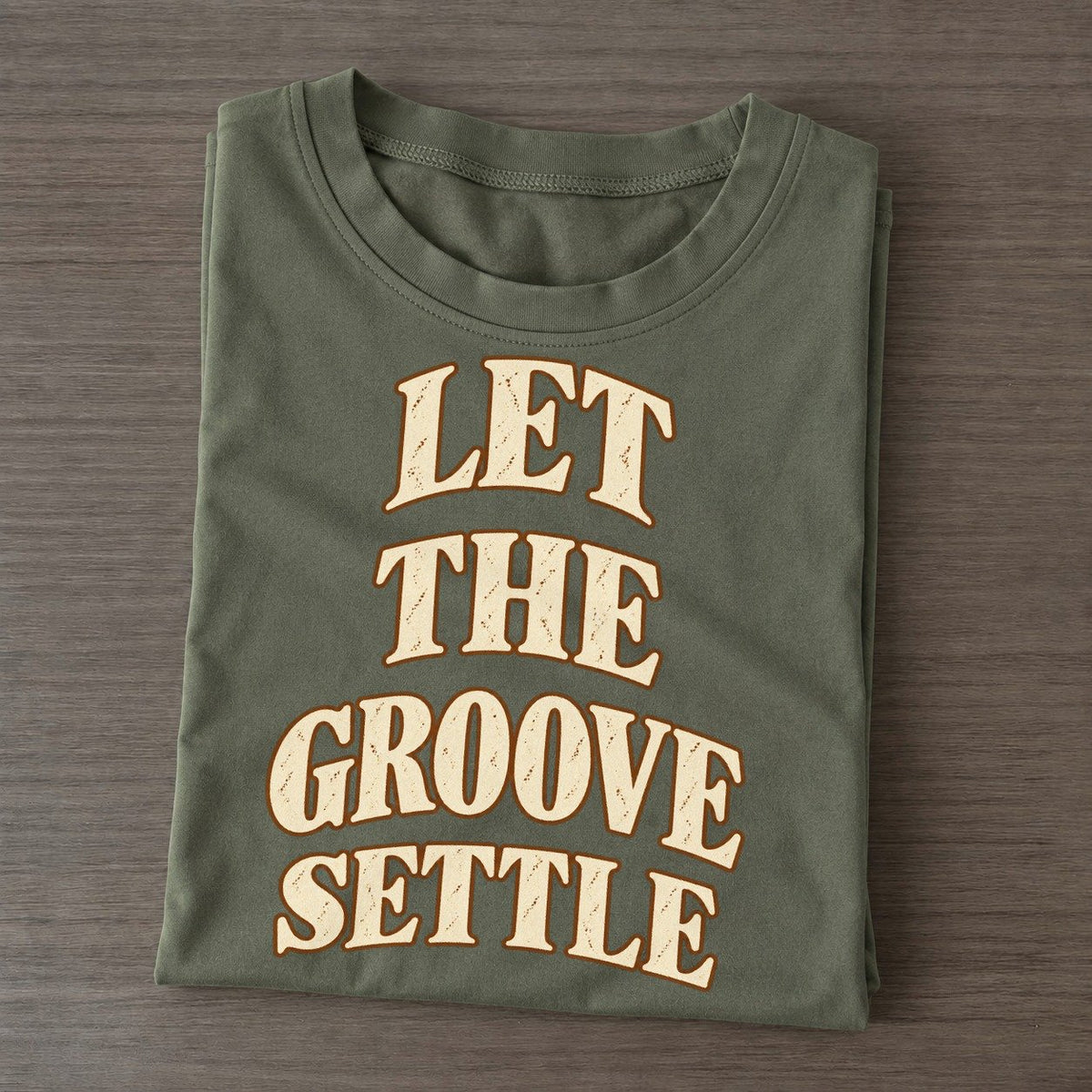 Let The Groove Settle Pastimes Companions Classic T-shirt – Army Green