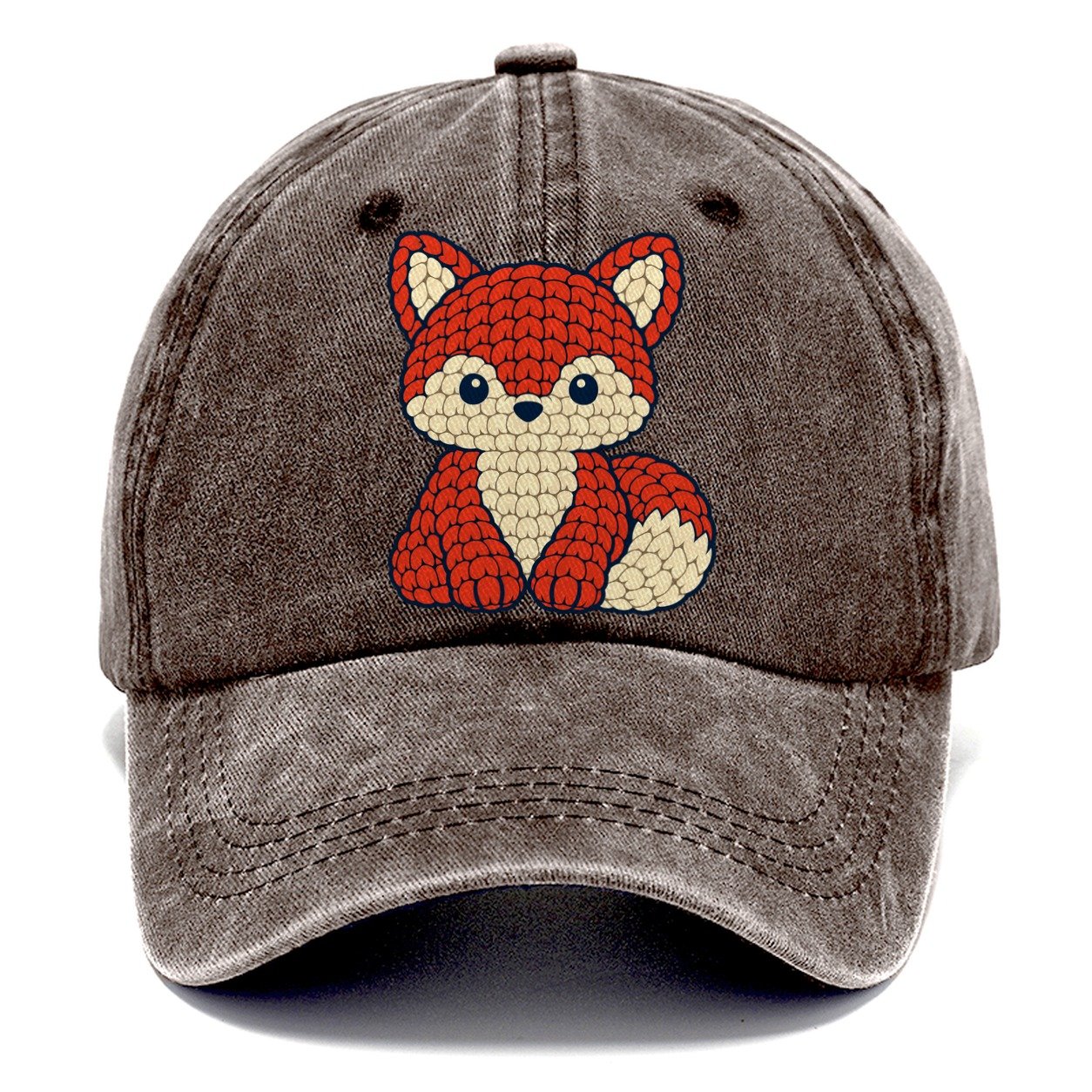Amigurumi Fox Yarn Crafts Classic Cap – Brown