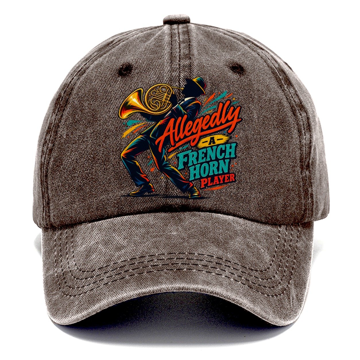 Allegedly A French Horn Player Music Instruments Classic Cap – Brown