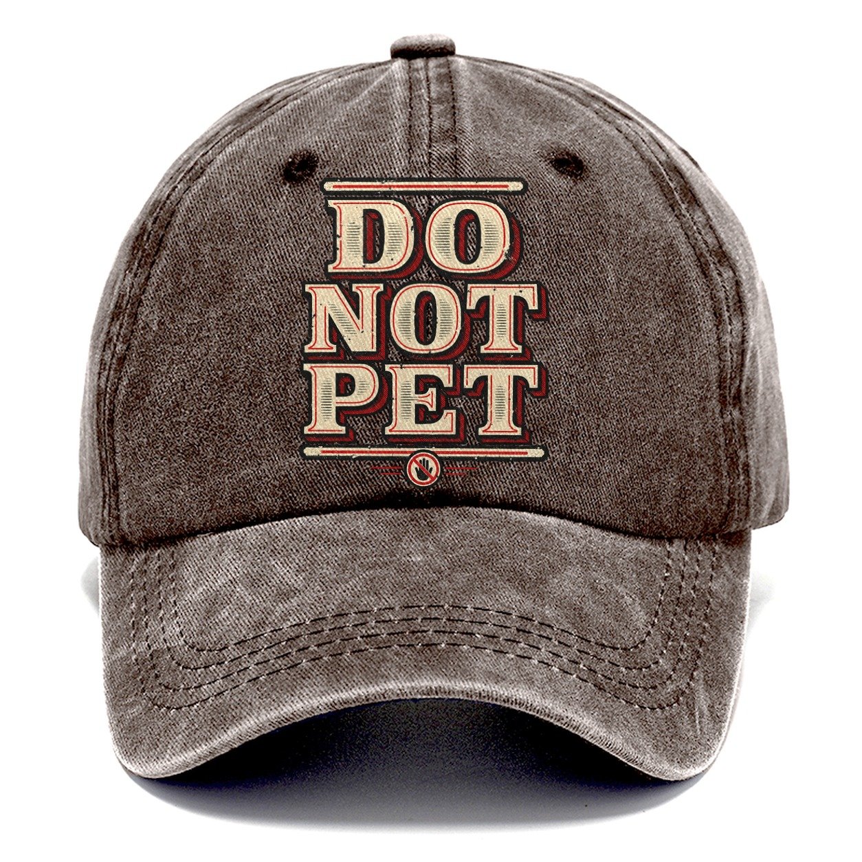 Do Not Pet American Wit Classic Cap – Brown
