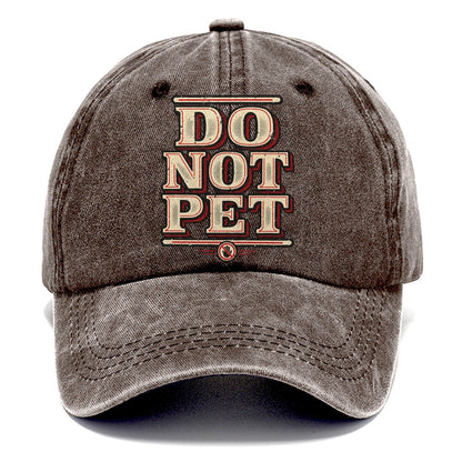 Do Not Pet American Wit Classic Cap – Brown