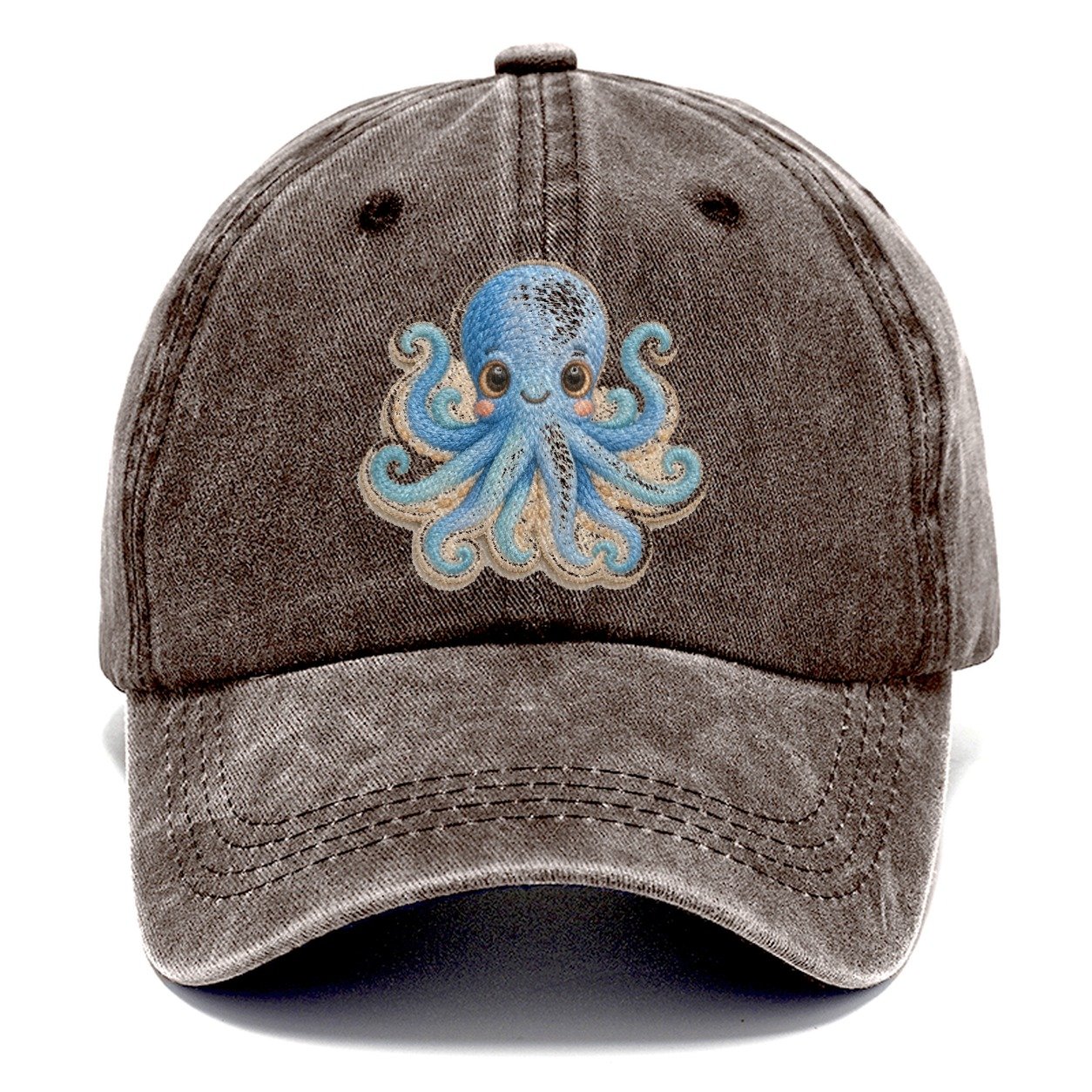 Pufferfish Puff Hello Sea Sprite Classic Cap – Brown
