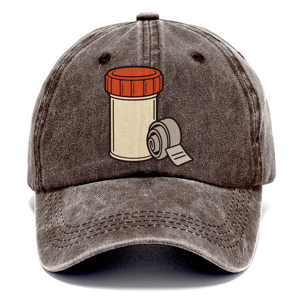 Micro Tube And Log Roll Geocaching Classic Cap – Brown