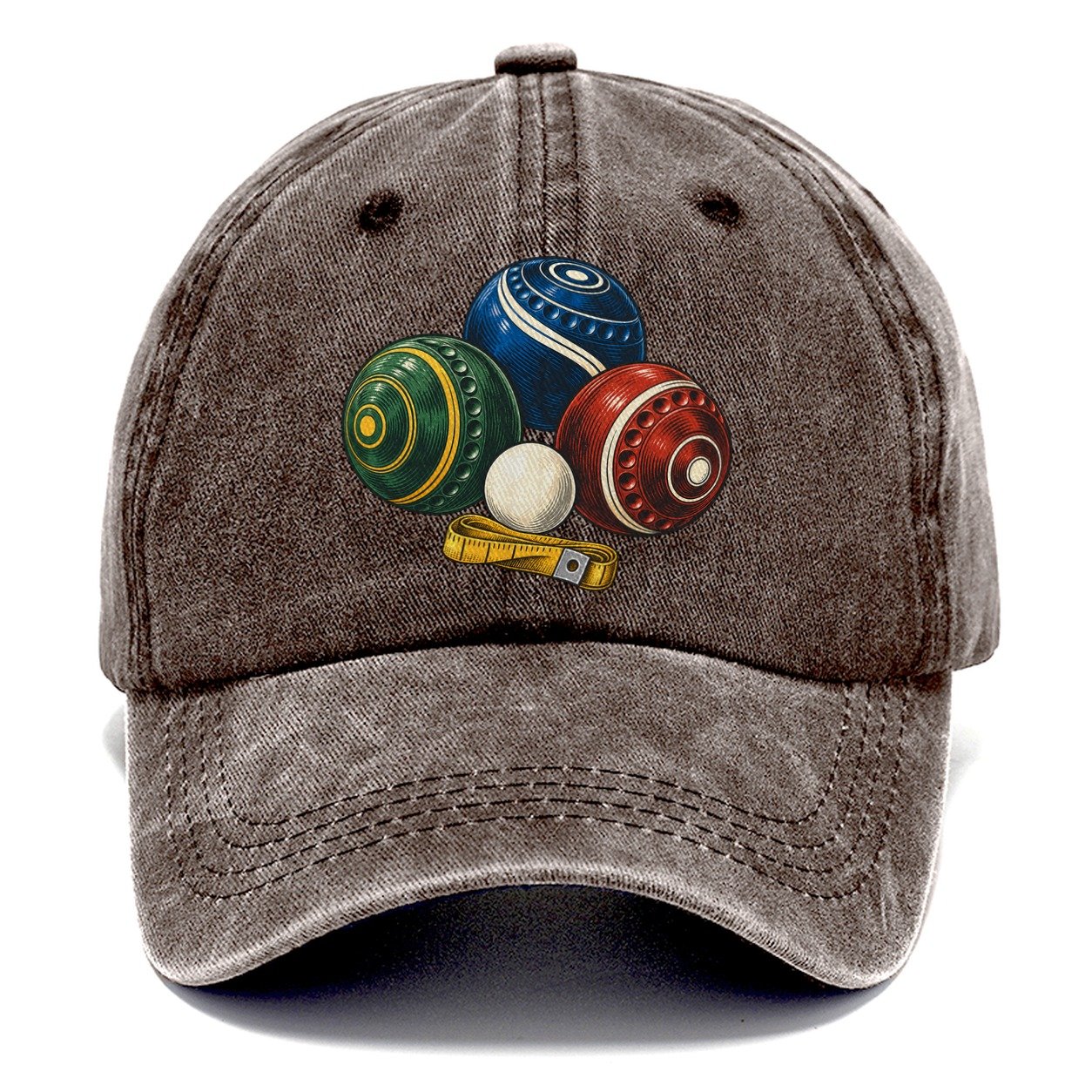 Lawn Bowls And White Jack Australia Cultural Icons Classic Cap – Brown
