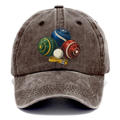 Lawn Bowls And White Jack Australia Cultural Icons Classic Cap – Brown