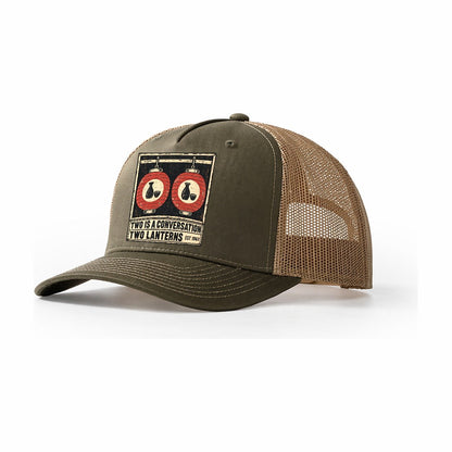 Two Lanterns Izakaya Rules Trucker Hat – Olive Khaki