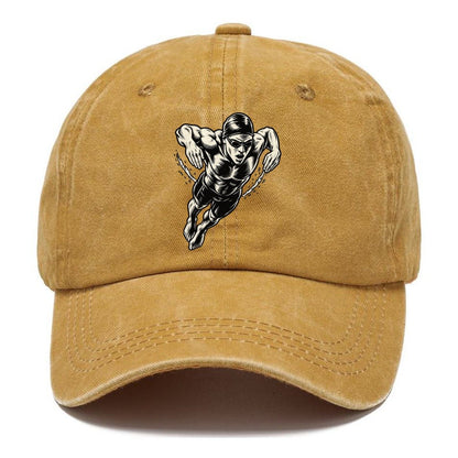 Swimmer Butterfly Rise Global Sports Ink Figures Classic Cap – Golden Harvest