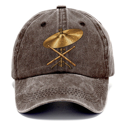 Ride Cymbal And Sticks Fan Favorites Classic Cap – Brown