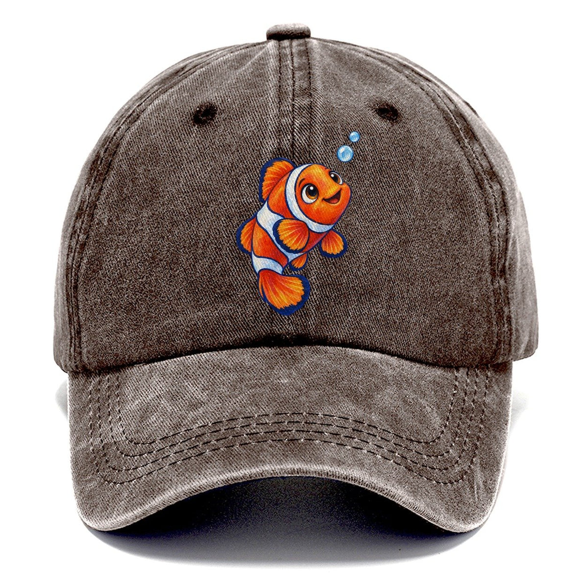 Clownfish Upward Flick Sea Sprite Classic Cap – Brown