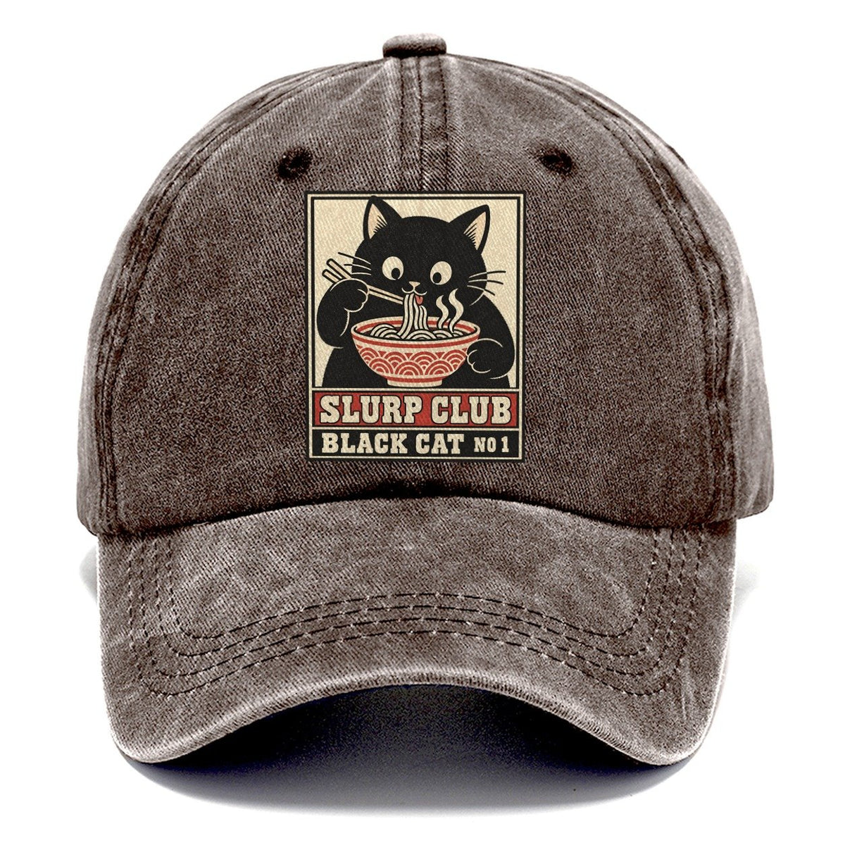 Black Cat Shoyu Slurp Club Classic Cap – Brown