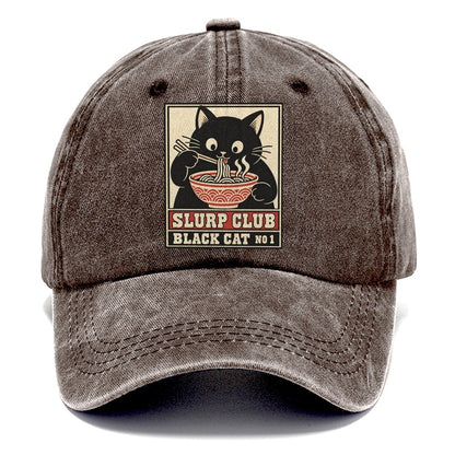 Black Cat Shoyu Slurp Club Classic Cap – Brown