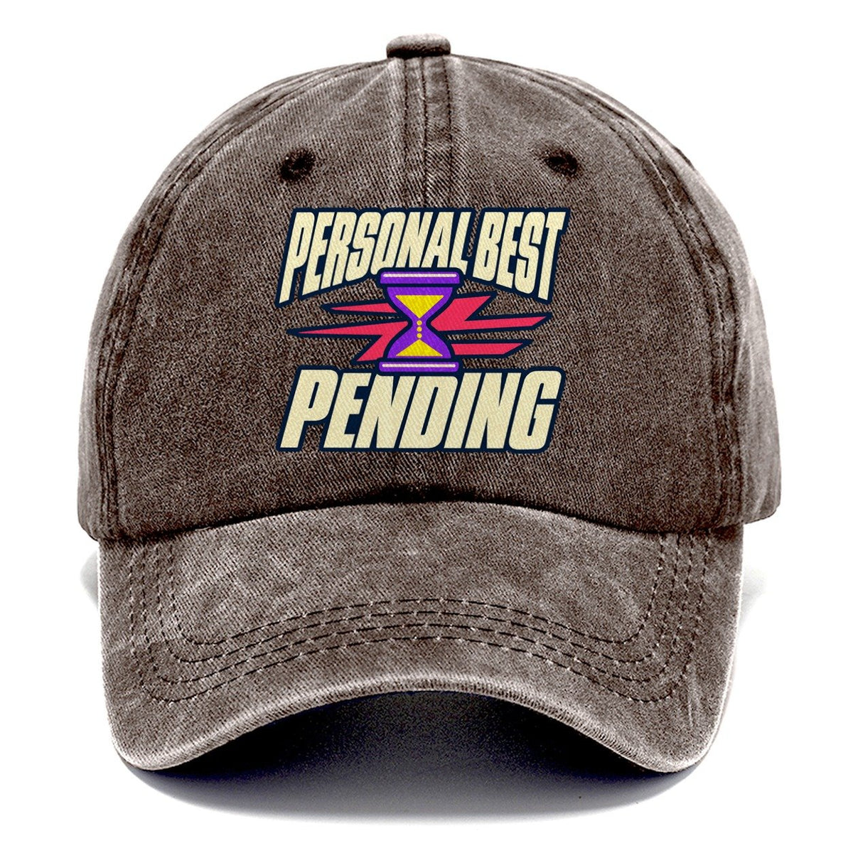 Personal Best Pending 90S Running Clubs Classic Cap – Brown