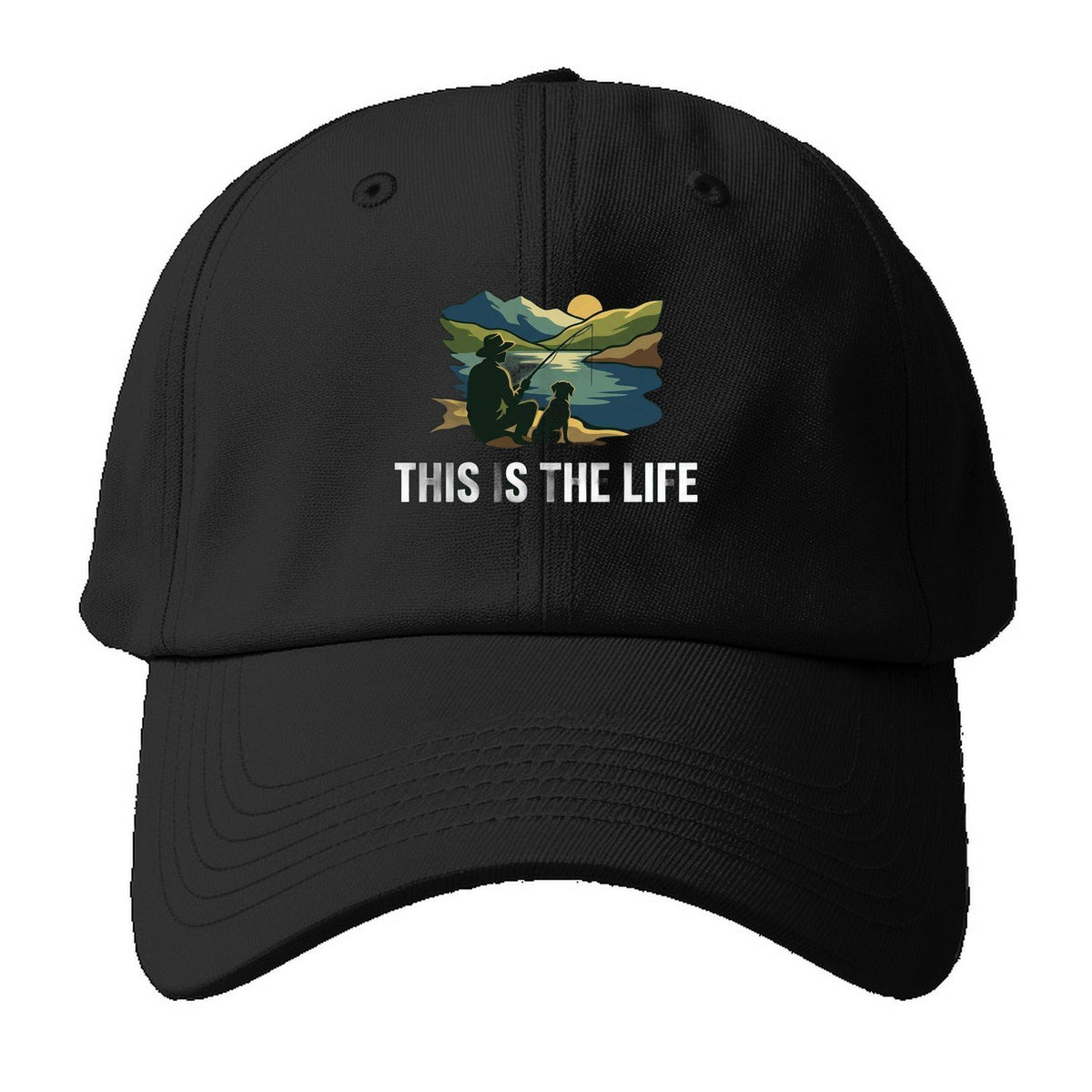 This Is The Life Baseball Cap – Black