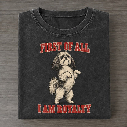 Shih Tzu Dog Declarations Vintage T-shirt – Black