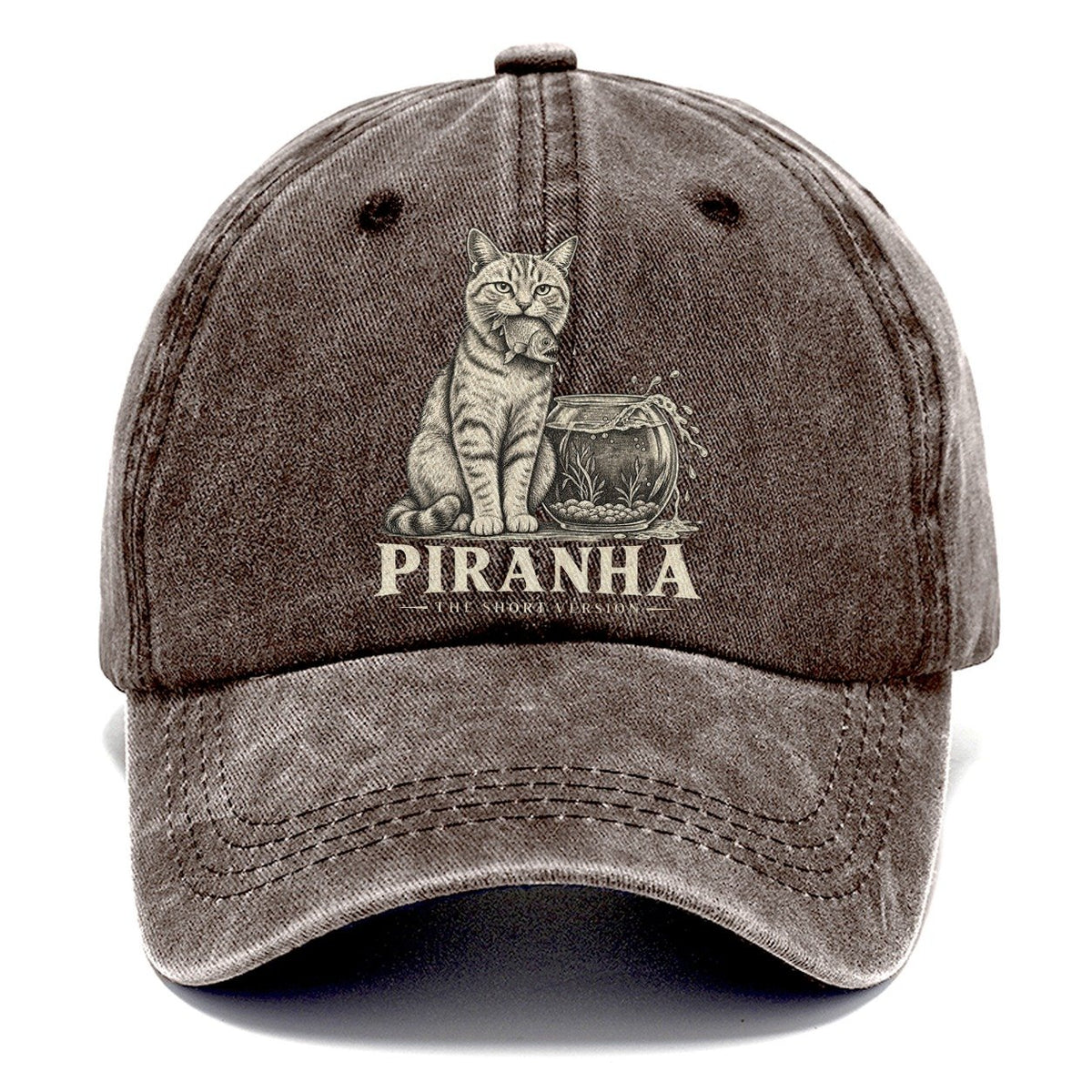 Piranha Short Version Cats Classic Cap – Brown