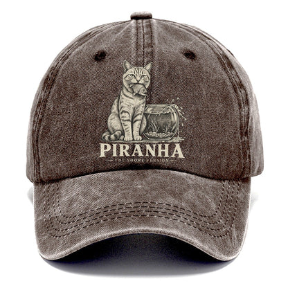 Piranha Short Version Cats Classic Cap – Brown