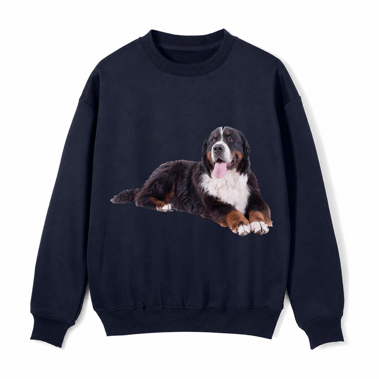 Bernese Mountain Dog Fleece Sweatshirt – Navy Blue