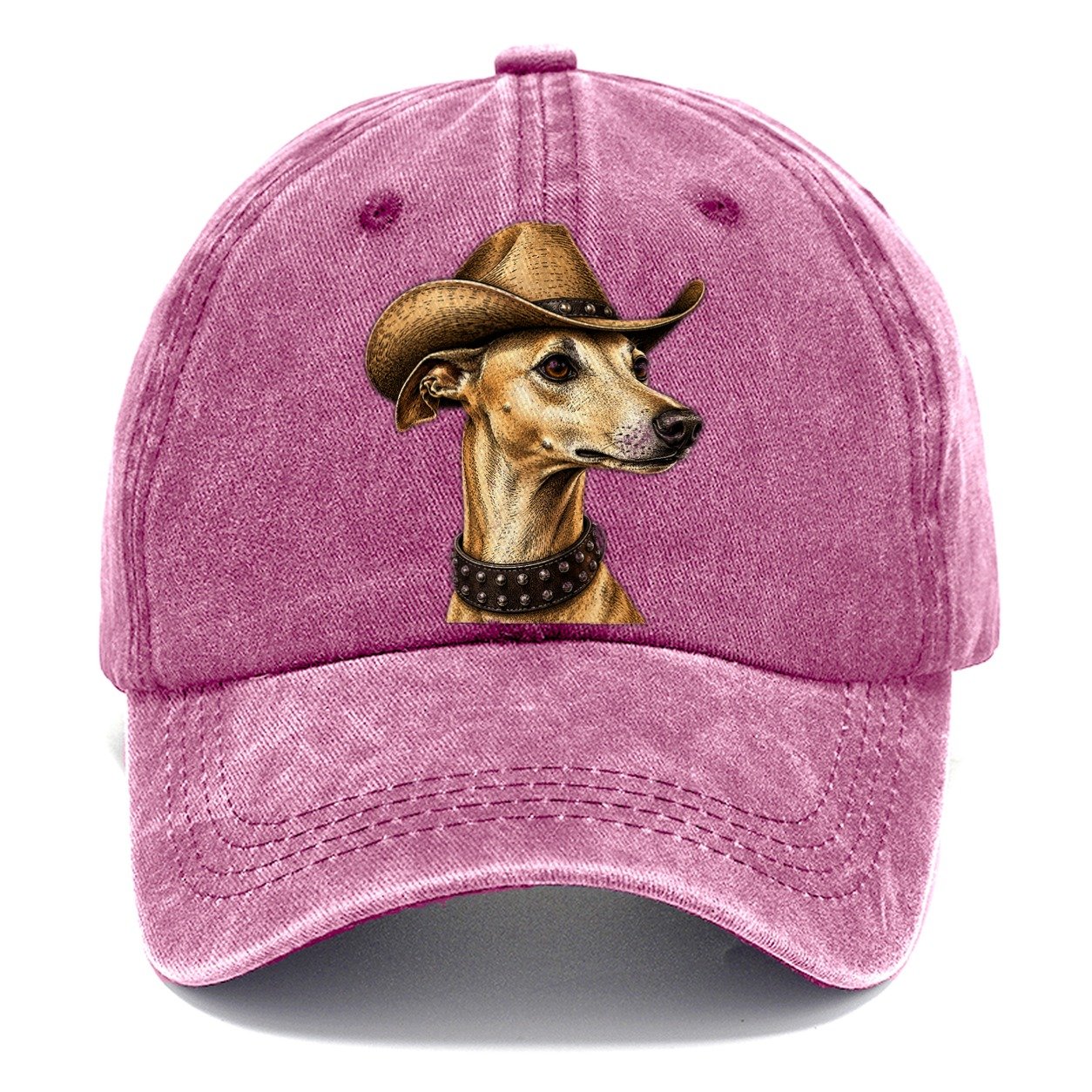 Cowboy Fawn Whippet Classic Cap – Dusty Rose