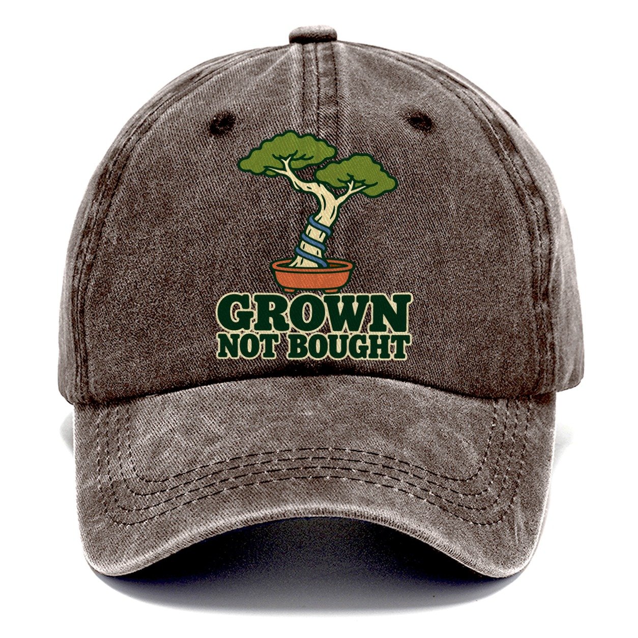 Grown Not Bought Bonsai Classic Cap – Brown