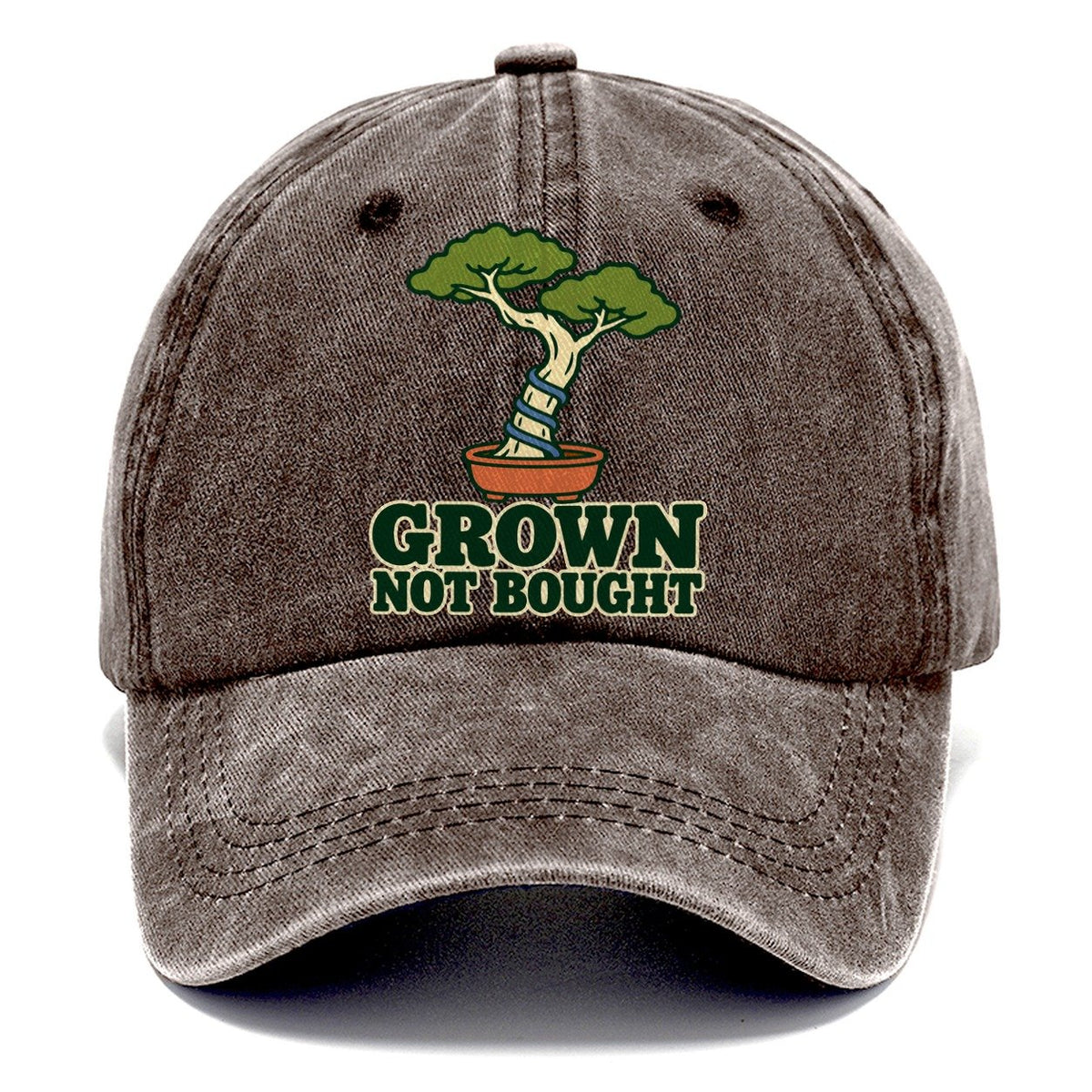 Grown Not Bought Bonsai Classic Cap – Brown