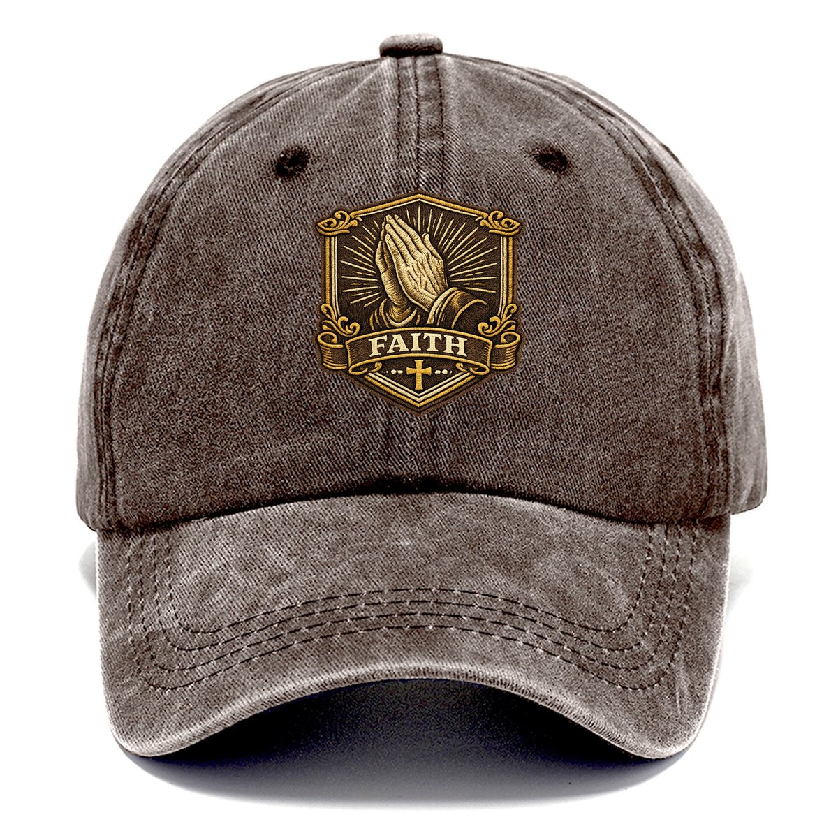 Praying Hands Classic Cap – Brown