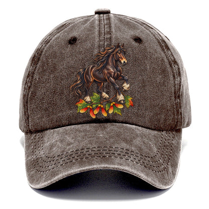 Canadian Horse And Sugar Maple Samaras Canada Cultural Icons Classic Cap – Brown