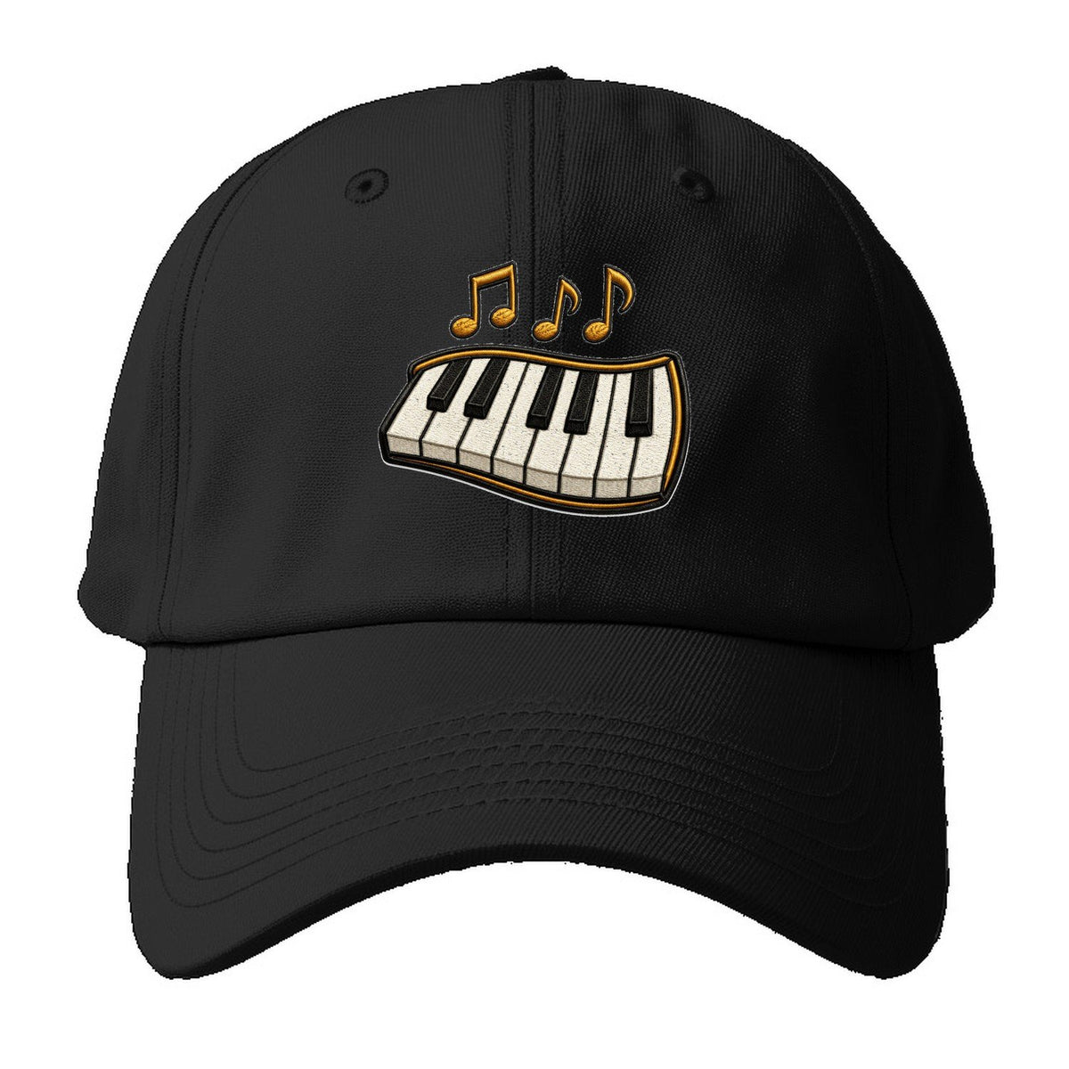 Piano Keys V2 Baseball Cap – Black