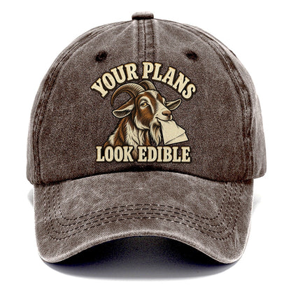 Goat Edible Plans Character Club Classic Cap – Brown