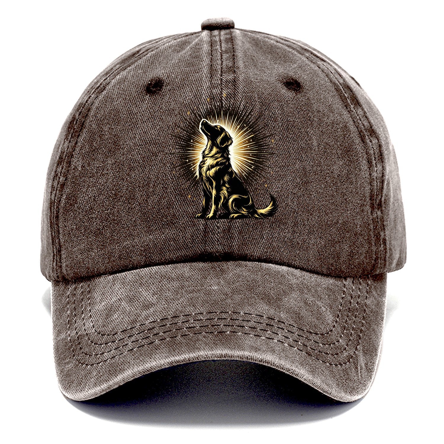 Golden Retriever Sunburst Classic Cap – Brown