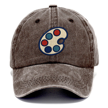 Painter Palette Tiny Solo Marks Classic Cap – Brown