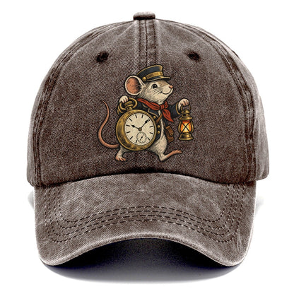 Mouse Train Conductor Sundown Familiars Classic Cap – Brown