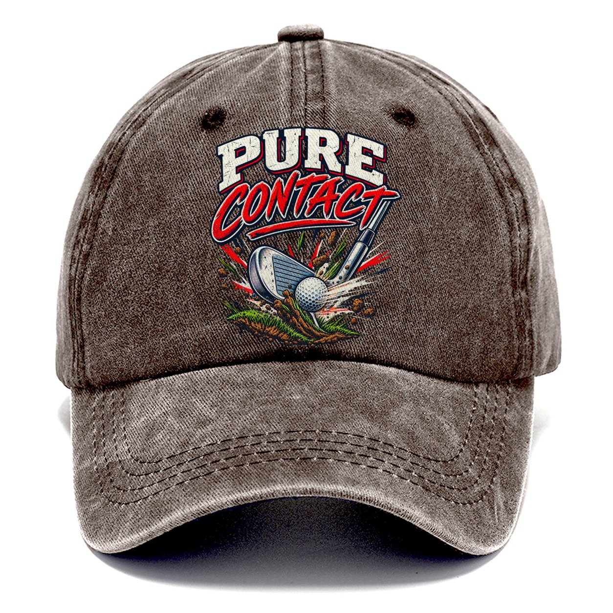 Pure Contact Golf Life Classic Cap – Brown