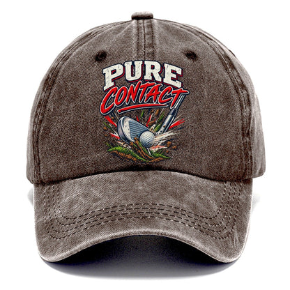 Pure Contact Golf Life Classic Cap – Brown