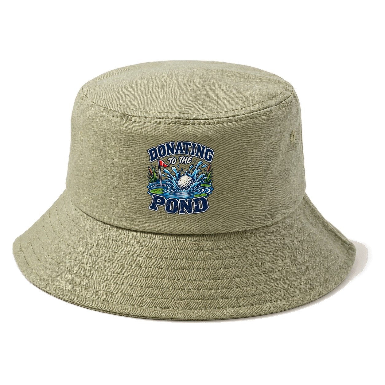Donating To The Pond Golf Life Bucket Hat – Army Green
