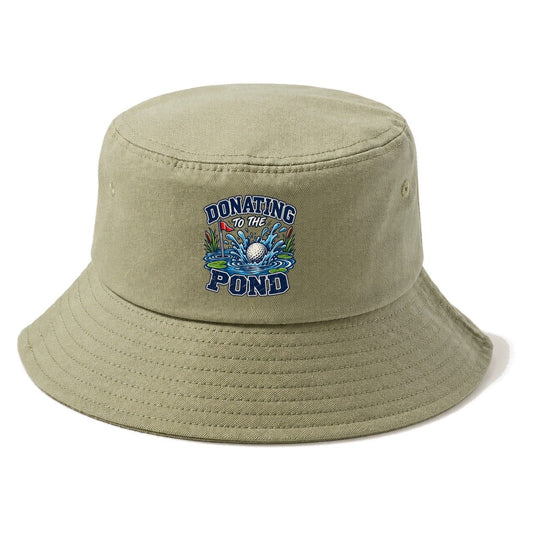 Donating To The Pond Golf Life Bucket Hat – Army Green