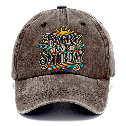 Every Day Is Saturday Retired Living Classic Cap – Brown