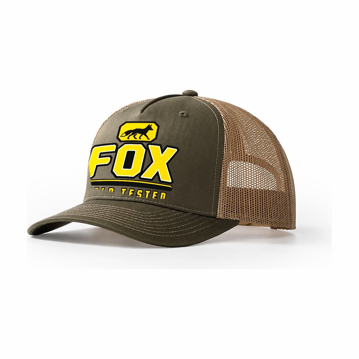 Fox Field Tested Heavy Duty Trucker Hat – Olive Khaki