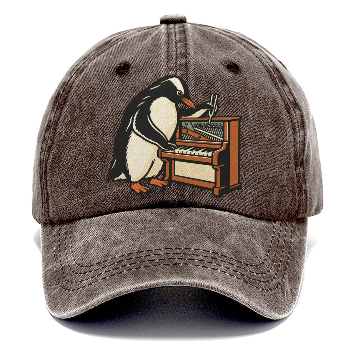 Penguin Piano Tuner Sundown Familiars Classic Cap – Brown