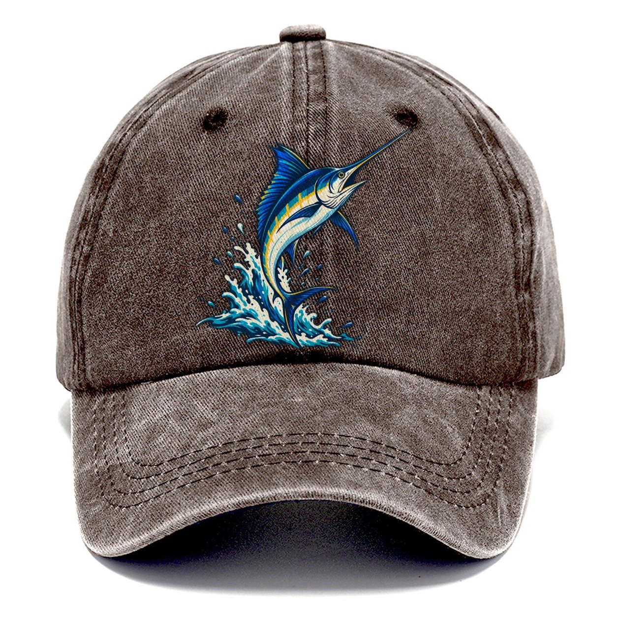 Marlin Leap Fishing Elegant Classic Cap – Brown