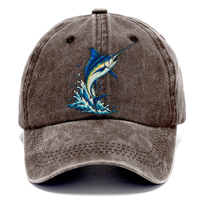 Marlin Leap Fishing Elegant Classic Cap – Brown