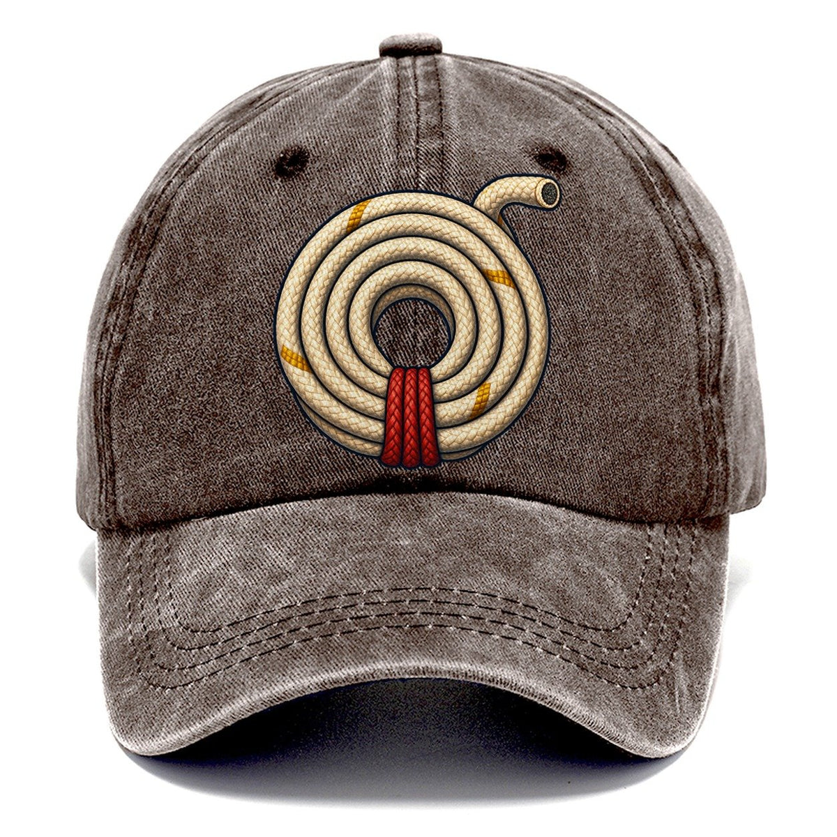 Coiled Climbing Rope Rock Climbing Classic Cap – Brown