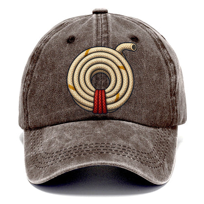 Coiled Climbing Rope Rock Climbing Classic Cap – Brown