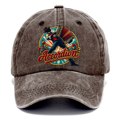 Accordion Crest Music Instruments Classic Cap – Brown