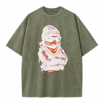 Blacksburg Hokiebird Wearing Virginia Tech Beanie With Vt Pa Vintage T-shirt – Army Green