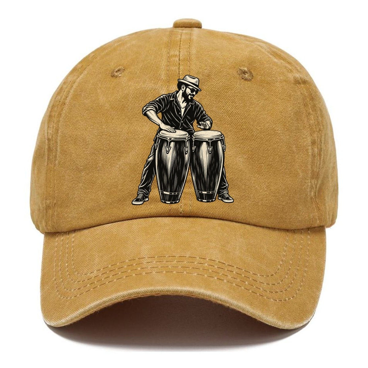 Conga Player Open Tone Lean Global Music Ink Figures Classic Cap – Golden Harvest