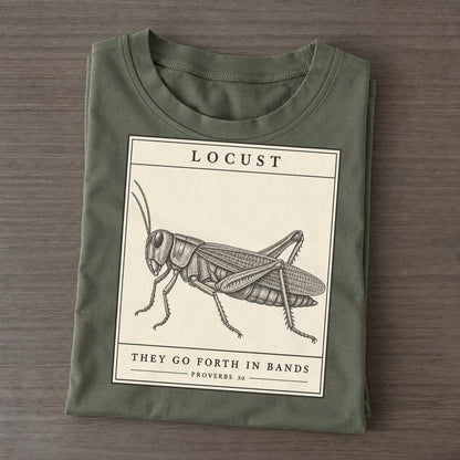 Locust Specimen Plate Creature Canticle Classic T-shirt – Army Green